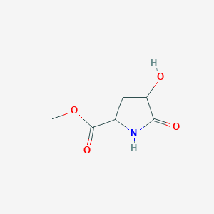 molecular formula C6H9NO4 B3328697 Methyl 4-hydroxy-5-oxopyrrolidine-2-carboxylate CAS No. 51163-88-3