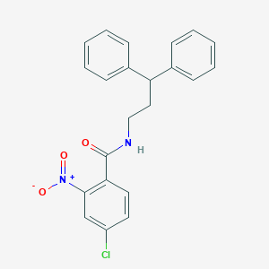 molecular formula C22H19ClN2O3 B332871 4-chloro-N-(3,3-diphenylpropyl)-2-nitrobenzamide 