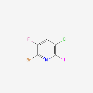 2-Bromo-5-chloro-3-fluoro-6-iodopyridine