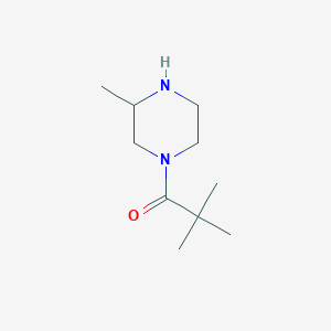 molecular formula C10H20N2O B3328747 2,2-Dimethyl-1-(3-methylpiperazin-1-yl)propan-1-one CAS No. 515863-60-2
