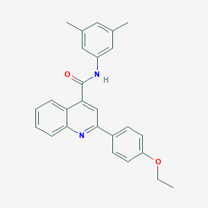 molecular formula C26H24N2O2 B332877 N-(3,5-dimethylphenyl)-2-(4-ethoxyphenyl)quinoline-4-carboxamide 