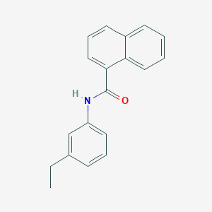 molecular formula C19H17NO B332879 N-(3-ethylphenyl)naphthalene-1-carboxamide 