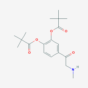 2-(2,2-dimethyl-propionyloxy)-5-(2-methylamino-acetyl)-phenyl 2,2-Dimethyl-propionate