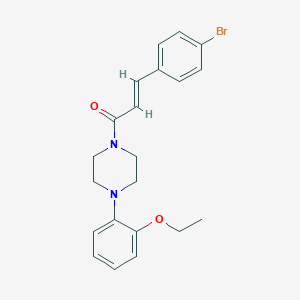 molecular formula C21H23BrN2O2 B332884 1-[3-(4-Bromophenyl)acryloyl]-4-(2-ethoxyphenyl)piperazine 