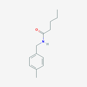 molecular formula C13H19NO B332891 N-(4-methylbenzyl)pentanamide 