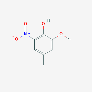 molecular formula C8H9NO4 B3328923 2-Methoxy-4-methyl-6-nitrophenol CAS No. 53411-80-6