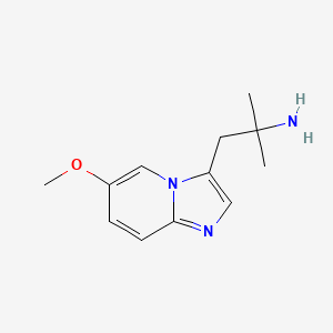 1-(6-Methoxyimidazo[1,2-a]pyridin-3-yl)-2-methylpropan-2-amine