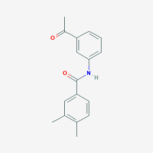 molecular formula C17H17NO2 B332894 N-(3-acetylphenyl)-3,4-dimethylbenzamide 