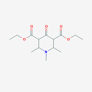 molecular formula C14H23NO5 B3328949 1,2,6-Trimethyl-4-oxo-piperidine-3,5-dicarboxylic acid diethyl ester CAS No. 53630-60-7