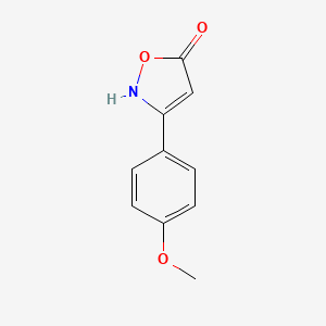 molecular formula C10H9NO3 B3328968 3-(4-Methoxyphenyl)-1,2-oxazol-5-ol CAS No. 53949-09-0