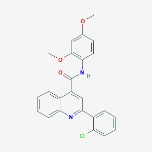 molecular formula C24H19ClN2O3 B332899 2-(2-chlorophenyl)-N-(2,4-dimethoxyphenyl)quinoline-4-carboxamide 