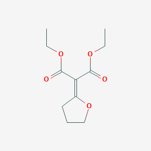 molecular formula C11H16O5 B3329019 1,3-Diethyl 2-(oxolan-2-ylidene)propanedioate CAS No. 54362-89-9