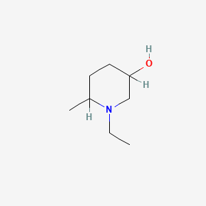 molecular formula C8H17NO B3329033 1-Ethyl-6-methyl-3-piperidinol CAS No. 54751-98-3