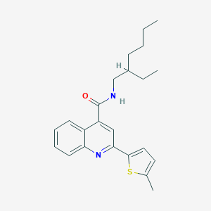 molecular formula C23H28N2OS B332906 N-(2-ethylhexyl)-2-(5-methylthiophen-2-yl)quinoline-4-carboxamide 