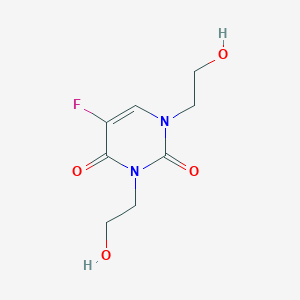 molecular formula C8H11FN2O4 B3329088 5-Fluoro-1,3-bis(2-hydroxyethyl)-uracil CAS No. 55185-82-5