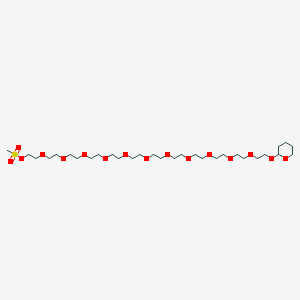 molecular formula C30H60O16S B3329127 MS-Peg12-thp CAS No. 552886-58-5