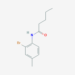 N-(2-bromo-4-methylphenyl)pentanamide
