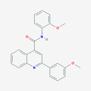 molecular formula C24H20N2O3 B332914 N-(2-methoxyphenyl)-2-(3-methoxyphenyl)quinoline-4-carboxamide 