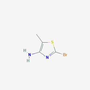molecular formula C4H5BrN2S B3329144 2-Bromo-5-methylthiazol-4-amine CAS No. 554429-01-5