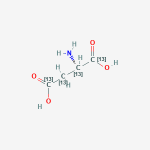 molecular formula C4H7NO4 B3329147 L-天冬氨酸-13C4 CAS No. 55443-54-4