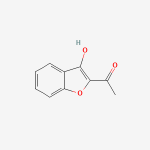 molecular formula C10H8O3 B3329164 1-(3-Hydroxybenzofuran-2-yl)ethanone CAS No. 5556-33-2
