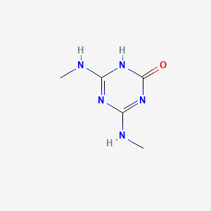 molecular formula C5H9N5O B3329178 4,6-Bis(methylamino)-2-hydroxy-1,3,5-triazine CAS No. 55702-52-8