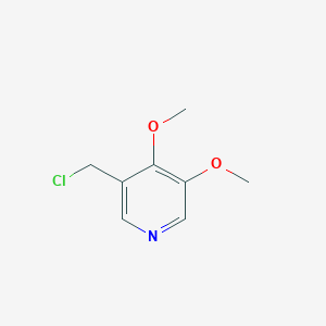 molecular formula C8H10ClNO2 B3329229 Pyridine, 3-(chloromethyl)-4,5-dimethoxy- CAS No. 562074-62-8