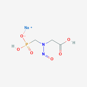 molecular formula C3H6N2NaO6P B3329239 草甘膦-N-亚硝基钠 CAS No. 56516-71-3