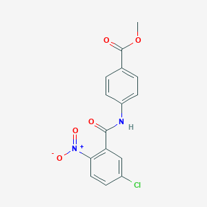 molecular formula C15H11ClN2O5 B332927 Methyl 4-({5-chloro-2-nitrobenzoyl}amino)benzoate 