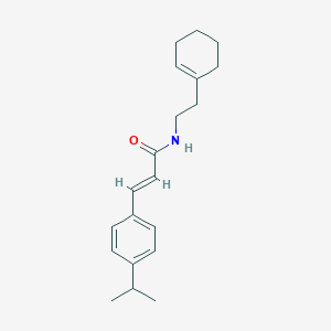 molecular formula C20H27NO B332928 N-[2-(1-cyclohexen-1-yl)ethyl]-3-(4-isopropylphenyl)acrylamide 