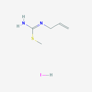 molecular formula C5H11IN2S B3329298 3-Allyl-2-methyl-2-thiopseudourea hydroiodide CAS No. 57513-64-1