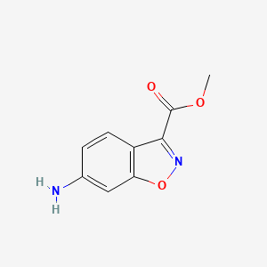 molecular formula C9H8N2O3 B3329309 Methyl 6-aminobenzo[d]isoxazole-3-carboxylate CAS No. 57764-47-3