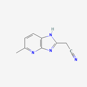 molecular formula C9H8N4 B3329310 2-(5-Methyl-1H-imidazo[4,5-b]pyridin-2-yl)acetonitrile CAS No. 577777-16-3