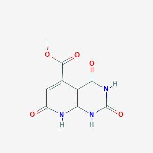 molecular formula C9H7N3O5 B3329329 Methyl 2,4,7-trioxo-1,2,3,4,7,8-hexahydropyrido[2,3-d]pyrimidine-5-carboxylate CAS No. 57821-16-6