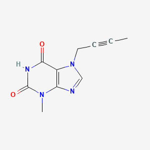 molecular formula C10H10N4O2 B3329369 7-But-2-ynyl-3-methylpurine-2,6-dione CAS No. 586408-08-4