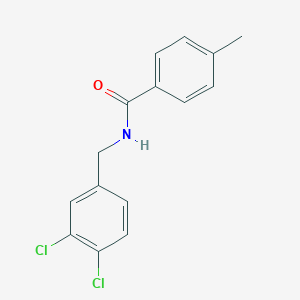molecular formula C15H13Cl2NO B332937 N-(3,4-dichlorobenzyl)-4-methylbenzamide 