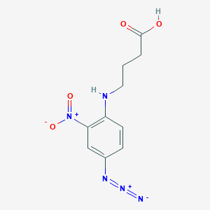 molecular formula C10H11N5O4 B3329378 4-(4-Azido-2-nitroanilino)butanoic acid CAS No. 58775-36-3