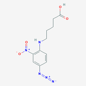 molecular formula C11H13N5O4 B3329380 5-(4-Azido-2-nitroanilino)pentanoic acid CAS No. 58775-37-4