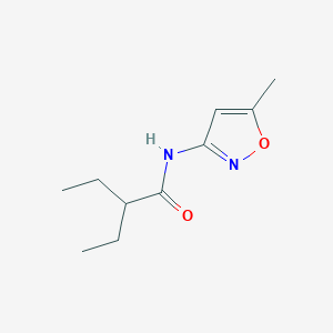 molecular formula C10H16N2O2 B332940 2-ethyl-N-(5-methyl-1,2-oxazol-3-yl)butanamide 