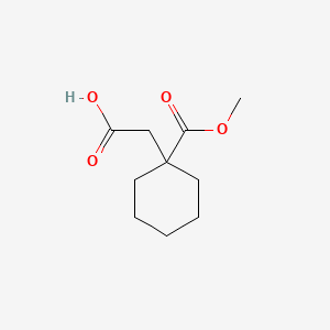 molecular formula C10H16O4 B3329442 [1-(Methoxycarbonyl)cyclohexyl]acetic acid CAS No. 59590-89-5