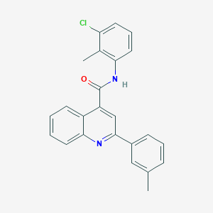 molecular formula C24H19ClN2O B332946 N-(3-chloro-2-methylphenyl)-2-(3-methylphenyl)quinoline-4-carboxamide 