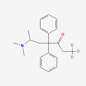 molecular formula C21H27NO B3329504 (+/-)-Methadone-D3 CAS No. 60263-63-0
