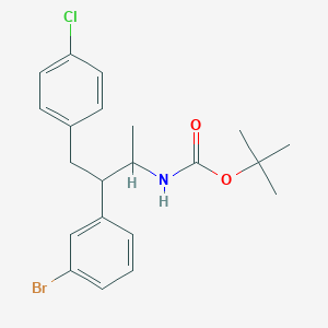 2-[(tert-Butoxycarbonyl)amino]-3-(3-bromophenyl)-4-(4-chlorophenyl)butane
