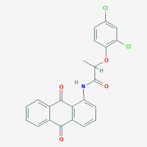 molecular formula C23H15Cl2NO4 B332954 2-(2,4-dichlorophenoxy)-N-(9,10-dioxo-9,10-dihydro-1-anthracenyl)propanamide 
