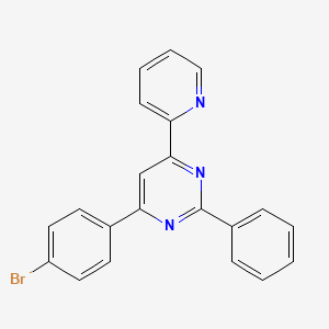 molecular formula C21H14BrN3 B3329546 4-(4-溴苯基)-2-苯基-6-(吡啶-2-基)嘧啶 CAS No. 607739-87-7
