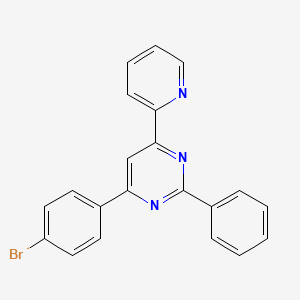 B3329546 4-(4-Bromophenyl)-2-phenyl-6-(pyridin-2-yl)pyrimidine CAS No. 607739-87-7