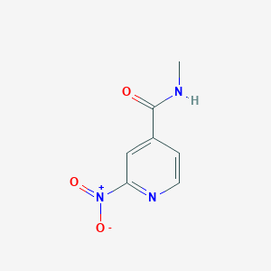 molecular formula C7H7N3O3 B3329548 N-Methyl 2-nitroisonicotinamide CAS No. 60780-24-7