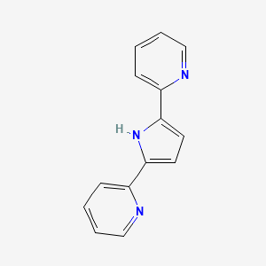 molecular formula C14H11N3 B3329554 2-(5-吡啶-2-基-1H-吡咯-2-基)吡啶 CAS No. 60794-56-1