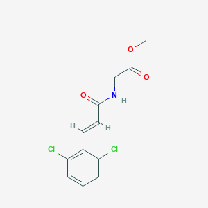 molecular formula C13H13Cl2NO3 B332956 Ethyl {[3-(2,6-dichlorophenyl)acryloyl]amino}acetate 