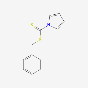 molecular formula C12H11NS2 B3329562 Benzyl 1-pyrrolecarbodithioate CAS No. 60795-38-2
